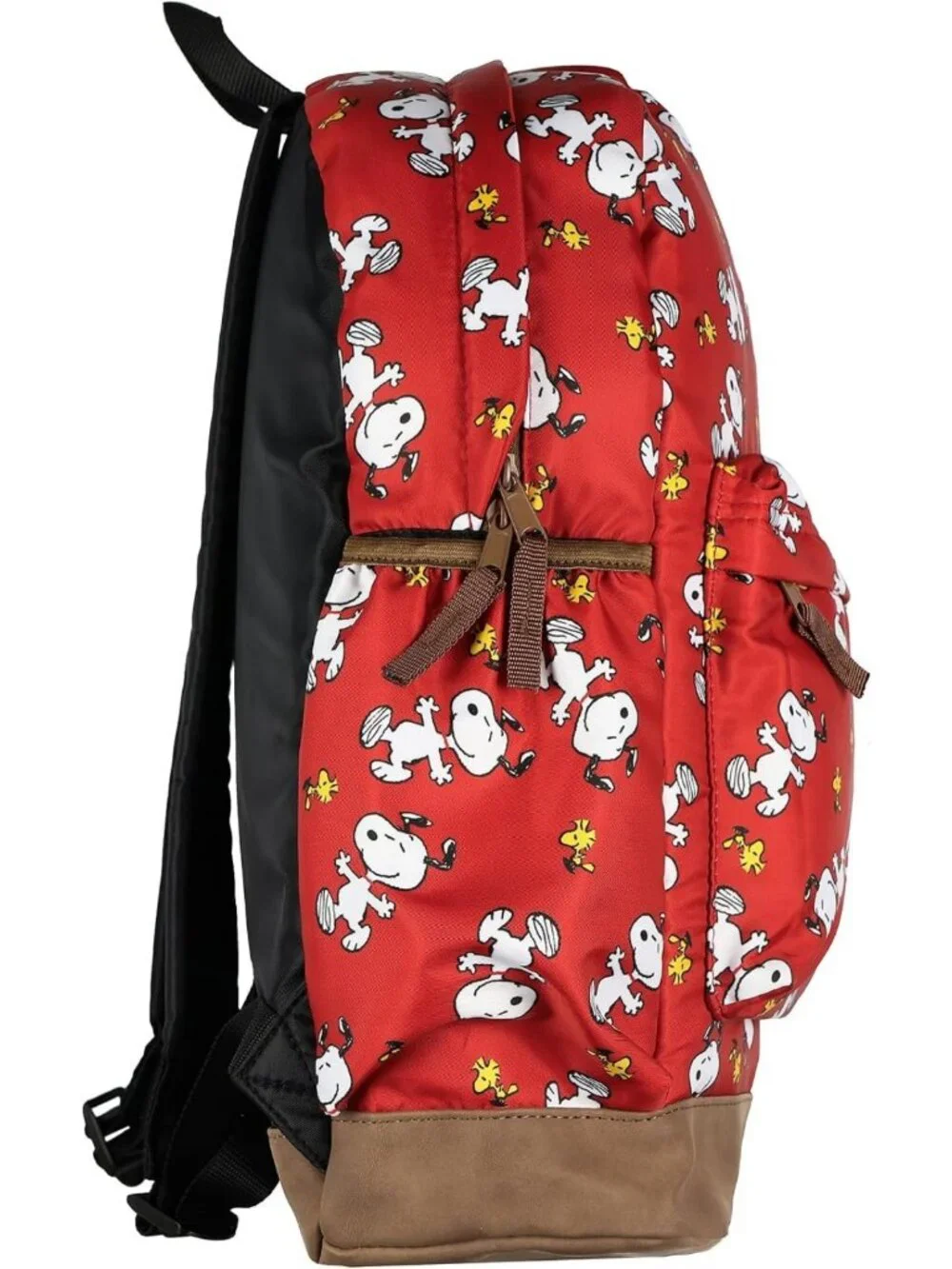 Snoopy & Woodstock Backpack - Fun All-Over Design, 16